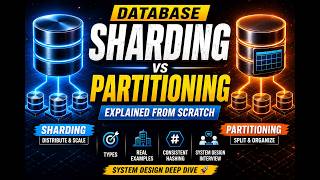 Database Sharding vs Partitioning Explained | System Design Deep Dive