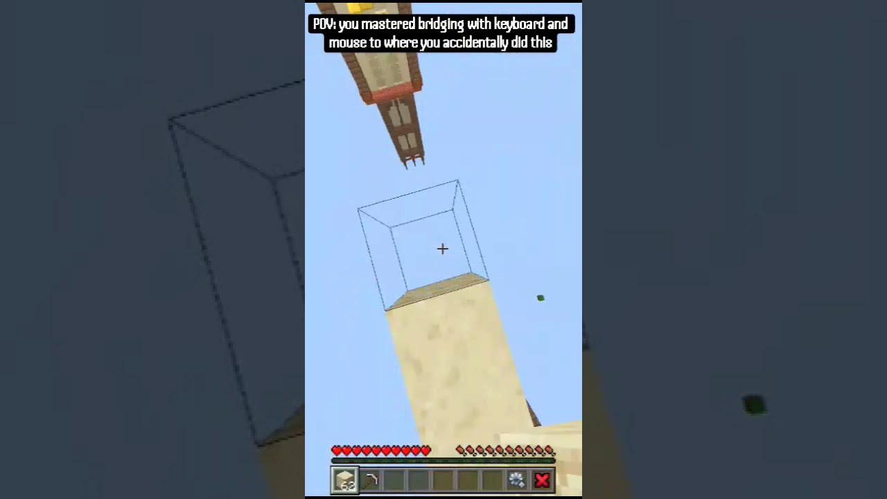 POV: you master bridging with keyboard&mouse to where you do this #minecraft #zeqa #keyboardandmouse