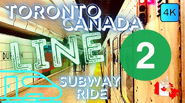 TORONTO, CANADA 🇨🇦 – SUBWAY LINE 2, TTC RIDE FROM KIPLING TO KENNEDY – 4K RIDE