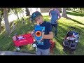 NERF BATTLES AND A VLOGGER SHOWDOWN 🎯