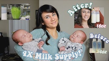 QUADRUPLED my milk supply in FOUR DAYS!! | Increasing Breast Milk Supply Fast