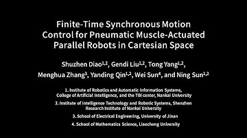 Experimental Video of Pneumatic Muscle-Actuated Parallel Robots
