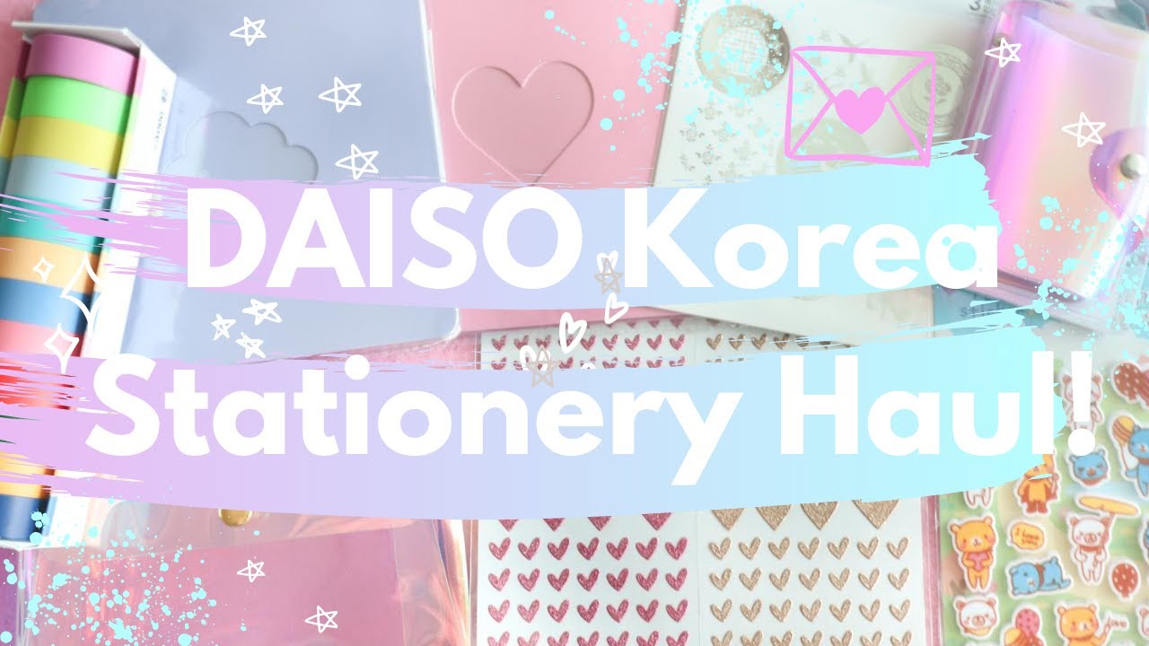 Korean Stationery Haul from DAISO KOREA! YouTube