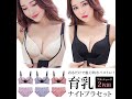 大人気ナイトブラ バストアップ 育乳 大きいサイズ 2枚 セット 夜用ブラ 脇高ブラショーツセット ノンワイヤー ブラ ショーツ