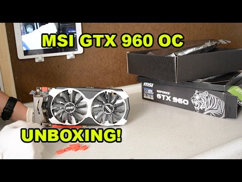 Msi Geforce Gtx 960 Oc 2gb White Edition Unboxing Youtube