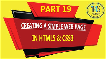 HTML5 and CSS3 Tutorial in Urdu | Hindi | How to Create Simple Webpage in html and css.