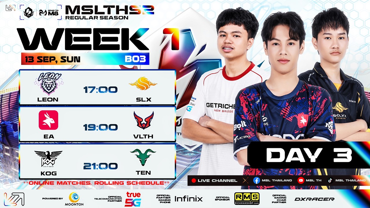 [🔴LIVE] MSL ประเทศไทย ซีซัน 2 l รอบเก็บคะแนน Week 1 Day 3🔥