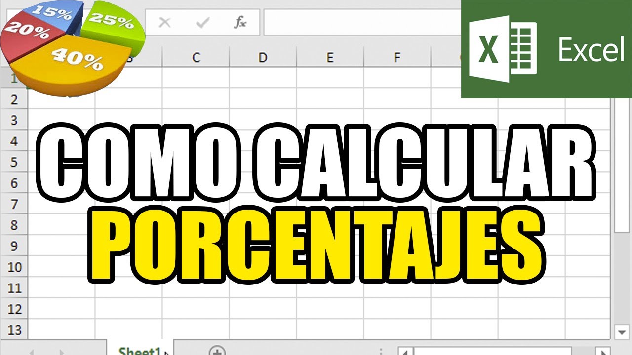 Como calcular Porcentajes en Excel - Análisis de información - YouTube