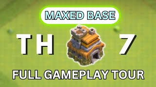 How a max th7 base looks like in coc (clash of clans)