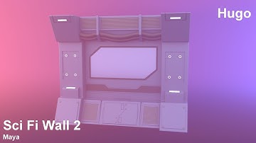 [Maya] Sci Fi Wall 2
