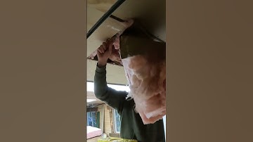 Building an Attic Access Door in the Garage #shorts