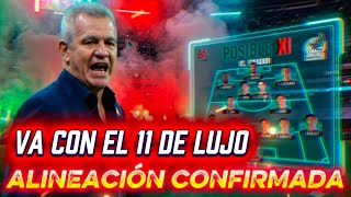 ✅️Esta es la ALINEACIÓN de MÉXICO vs ECUADOR. 11 de Lujo de Aguirre y la Selección