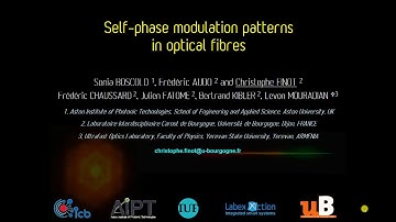 Self-Phase modulation patterns in optical fibers