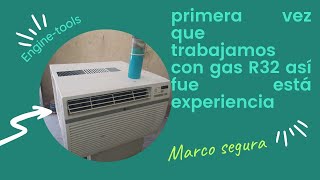 GAS R32 CARGA DE GAS, PRESIONES DE TRABAJO Y REPARACION DE FUGA// aire acondidionado de ventana.