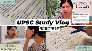 ?[UPSC STUDY VLOG] + ?Productive Evening Session/ Day In My Life+ (Menstrual Awareness)?