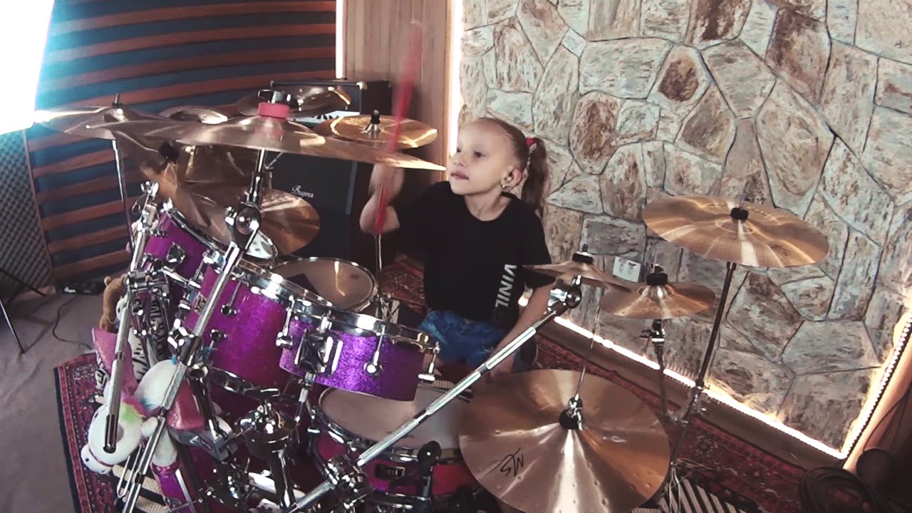 RUSH TOM SAWYER DRUM COVER BiBi 6 anos 6 years YouTube