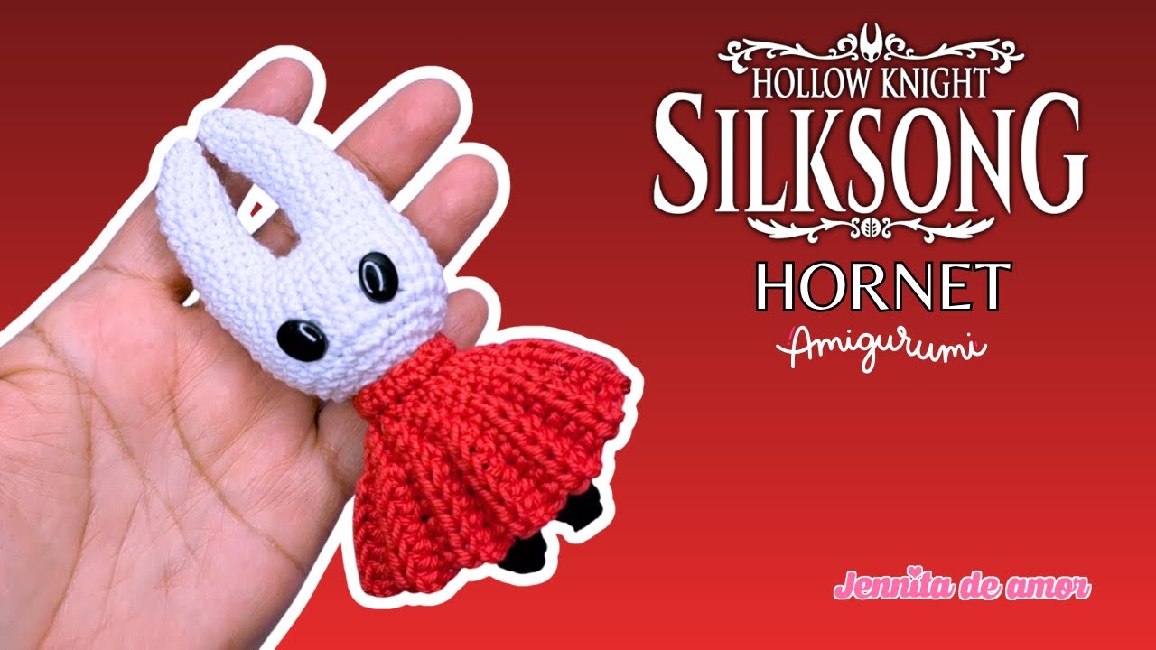 HORNET HOLLOW KNIGHT -Amigurumi Tutorial-Patrón en video Ingles-Español