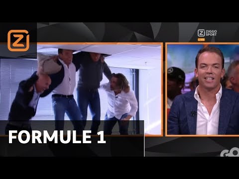 Doornbos en Coronel letterlijk door het dak na zege Verstappen! | GP Maleisi 2017