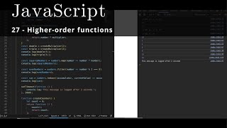 JavaScript 27 🧬 Higher-order functions