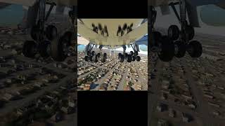 Plane Crash After Landing - | Emirates Airline A380 -Dubai Airport  #avaition #msfs2024