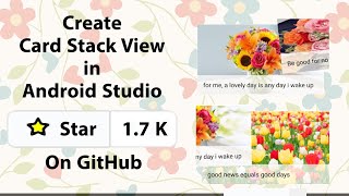 How Create Card Stack in Android Studio _ card stack view screenshot 4