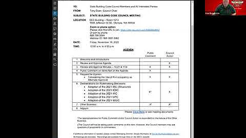 SBCC Council Meeting - November 18, 2022