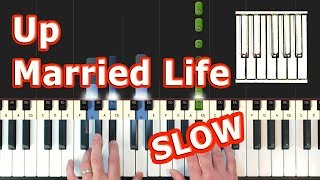 Married Life - Up - Piano Tutorial Easy SLOW - How To Play (Synthesia) - Pixar chords