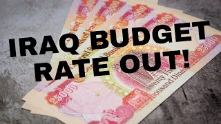 Iraqs Budget Rate Released