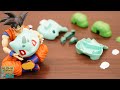 Pokemon stop motion fushigidane plastic model kit with son goku