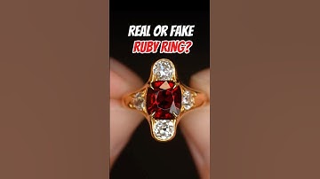 🚨Real or Fake Ruby Ring?😳