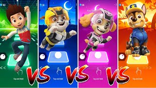 PAW Patrol: The Mighty Movie Chase vs Marshall vs Liberti vs Skye || Tiles Hop EDM Rush