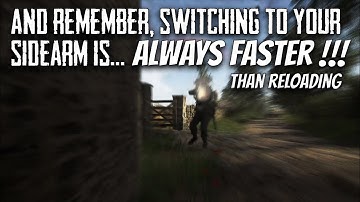 Hell Let Loose - "And remember switching to your sidearm is always faster than reloading."