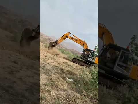 excavator working