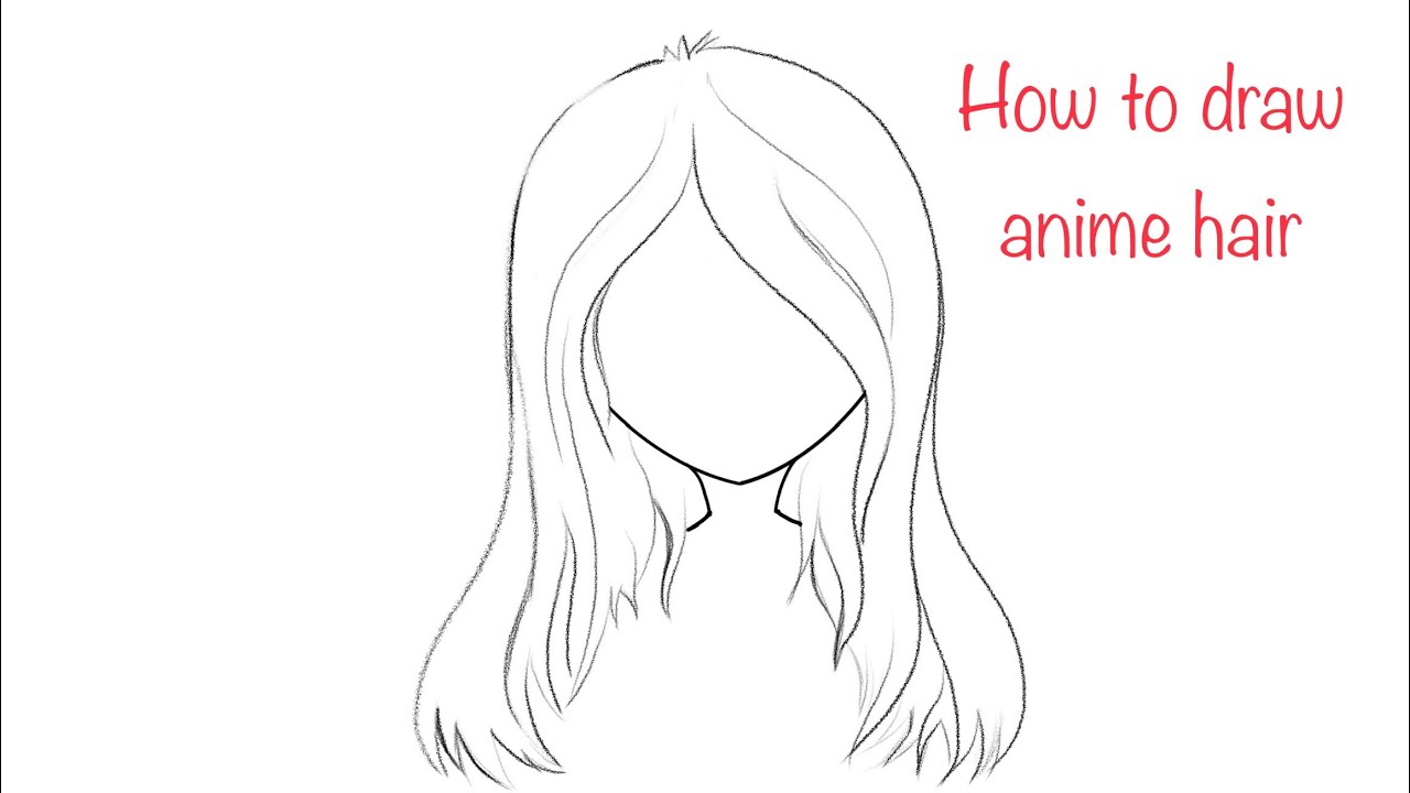 How to Draw Anime Girl Base With Hair  YouTube