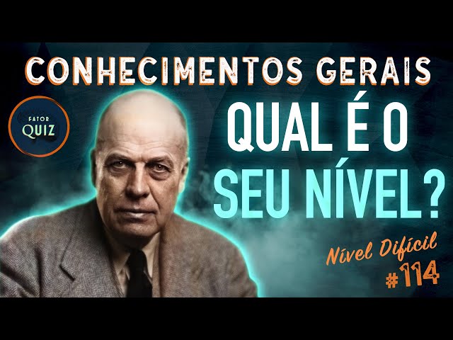 ✓😃😃 QUIZ 40 PERGUNTAS PARA VOCÊ TESTAR SEUS CONHECIMENTOS GERAIS QUIZ 2023  #39 