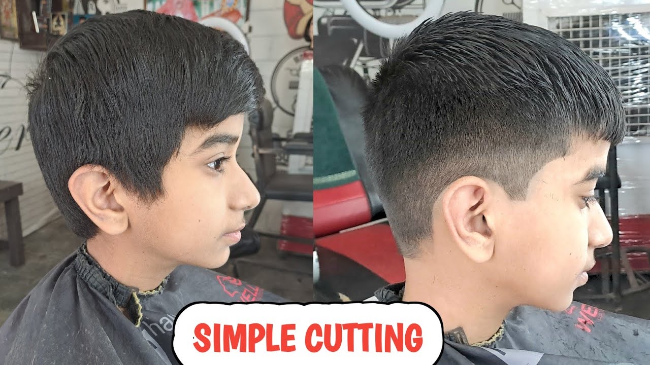 Simple Hair Cutting School boy | Sahil Barber - YouTube