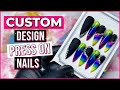 How To Custom Make Press On Nails To Sell | Press On Nails Tutorial | Press On Nails Materials