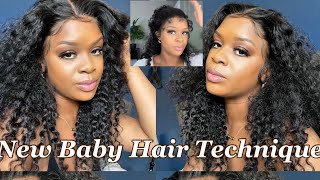 How to Baby Hair Tutorial/ long lasting install/ kinky curly hair ft ElvaHair/ holdmedown adhesive