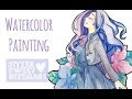 Watercolor Painting Process ✿ Muted Flower