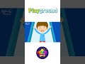 Kids vocabulary - Playground - Learn English for kids - English educational video #shorts