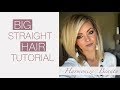 BIG straight hair with a side part - Harmonize_Beauty