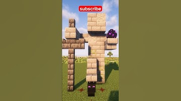 Epic minecraft statue tutorial #minecraft #tutorial #statue