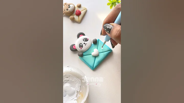 🐼 Cute things to make with Clay #shorts #jennahandcrafts