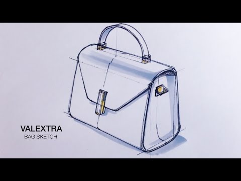 가방스케치를 해볼께요. 가방디자인스케치 /  Let me draw a bag sketch / Bag design sketch