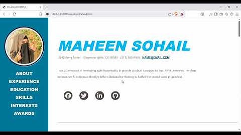 I created a clean and professional CV using CSS 💼✨