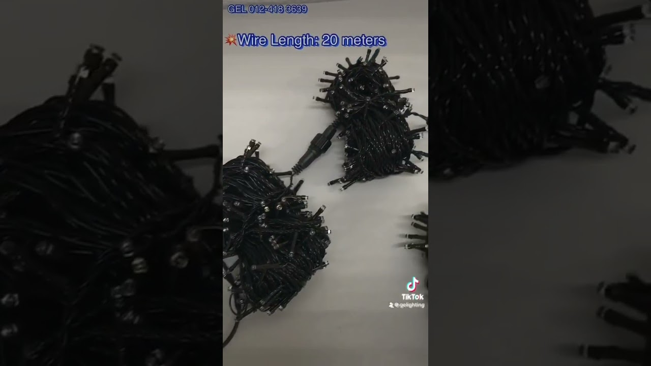 OUTDOOR 200LED NON FLASH LED String Strobe Light Come With Water Proof End Connectors 