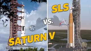Apollo Saturn V vs. Artemis SLS | NASA Mondraketen Vergleich