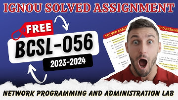 BCSL-056 Solved Assignment 2023-24 | IGNOU BCA Free Assignment Solution SEM 5 BCSL 56 | By ISM