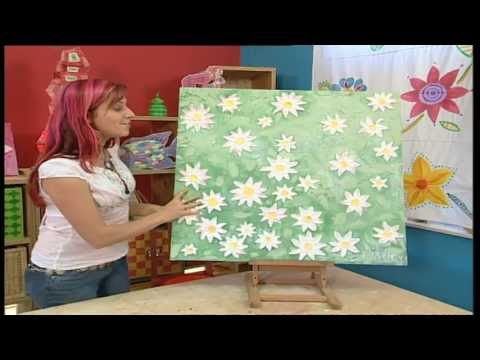 Deko tipps: blumenbild basteln, plastische bilder selbst gemacht ...