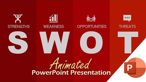 Animated SWOT Analysis PowerPoint Presentation #powerpoint #swotanalysis #swot